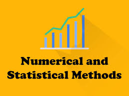 Numerical and Statistical Methods